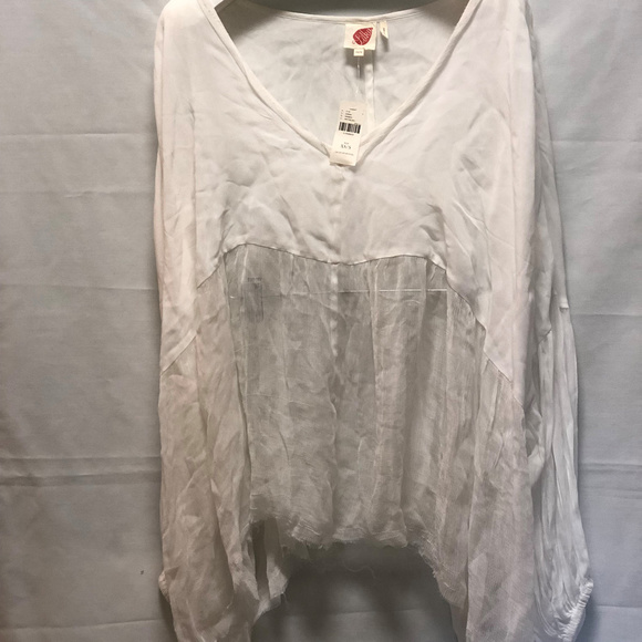 Anthropologie Lilka Sheer White Swing Cover-Up NWT - Picture 7 of 7